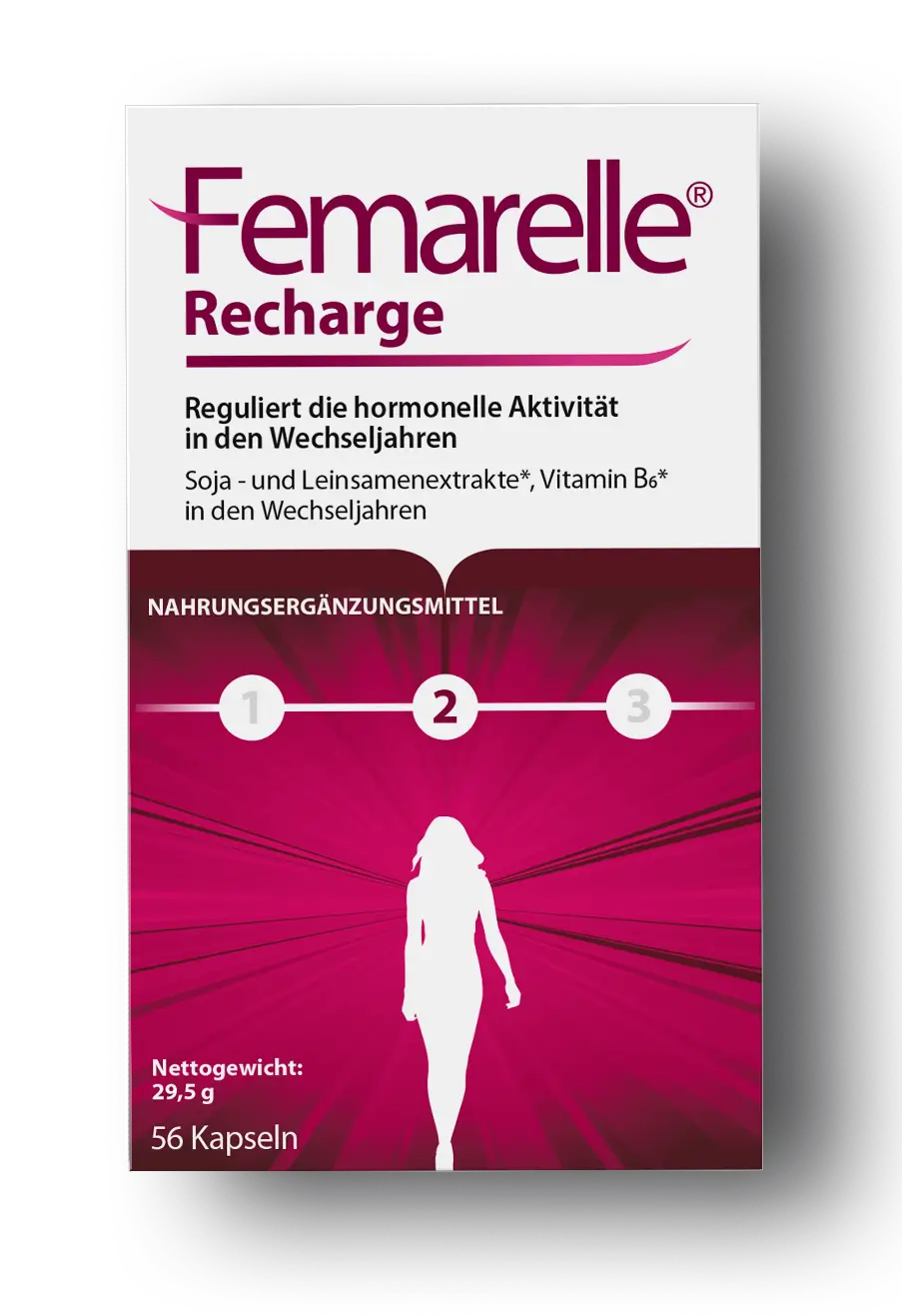 Femarelle Recharge - hormonfreie Produkte gegen Wechseljahresbeschwerden